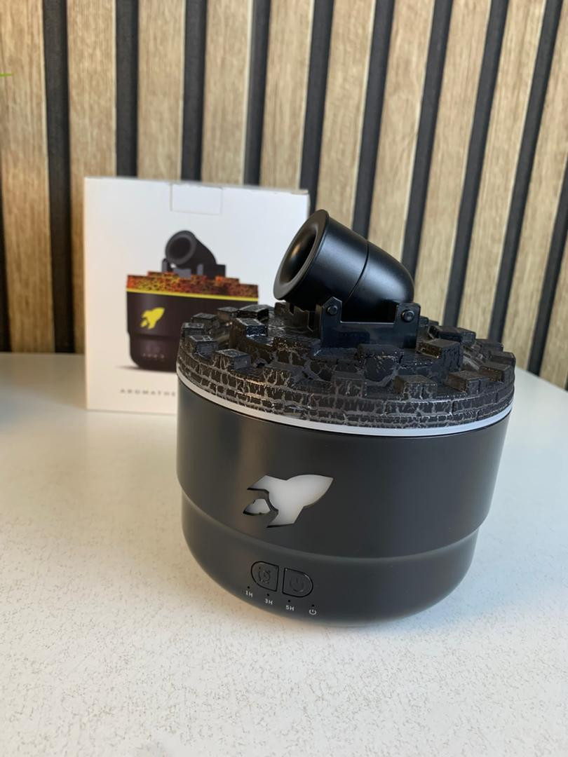 Humidificateur d’arôme à canon avec lumières LED colorées – معطر جو يضفي ديكور رائع في منزلك