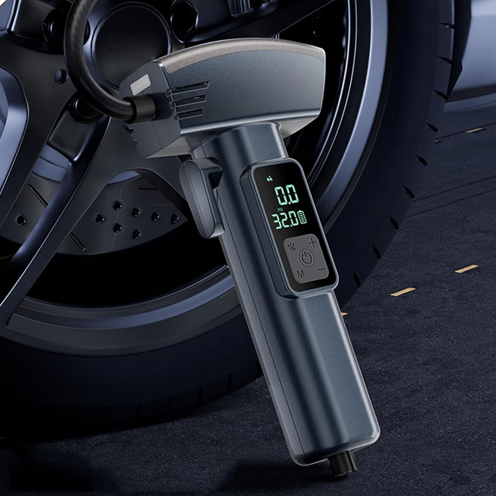 Compresseur d’air Portatif sans fil 150PSI avec 5 modes Kapusi K-6226 – جهاز ضغط الهواء محمول