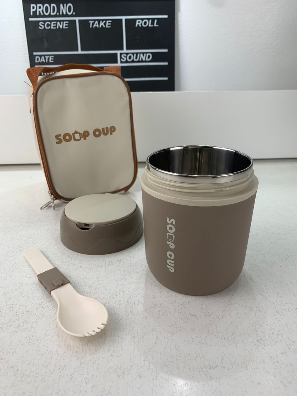 Boîte à Déjeuner Portable pour Soupes avec Sac Isotherme – علبة طعام محمولة