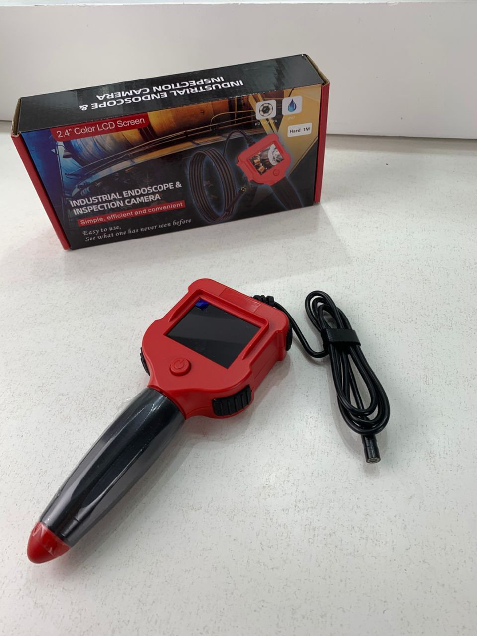 Caméra d’inspection endoscope industrielle avec écran LCD – كاميرة للأمكان الضيقة مع شاشة