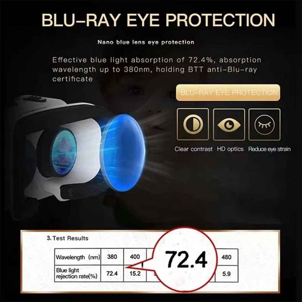 Casque VR pour Smartphones Légères et Réglables pour jeux et films mobiles – نظارات الواقع الإفتراضي للهاتف