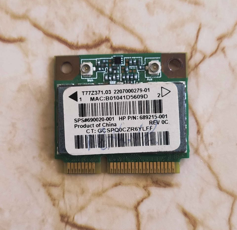 Carte WiFi & Bluetooth intégré pour laptop