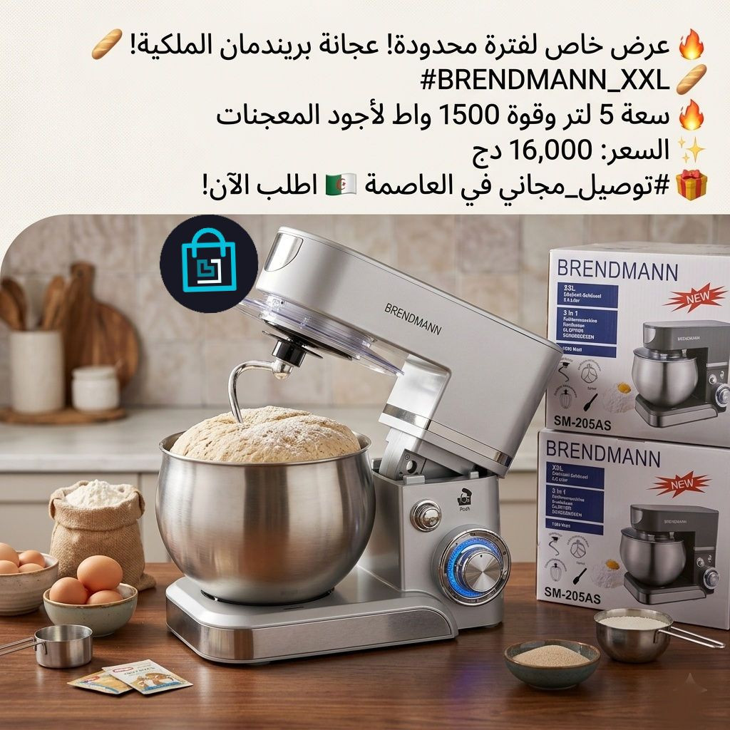 🥐 ارفعي مستوى مطبخك مع عجانة BRENDMANN الاحترافية! 🍰