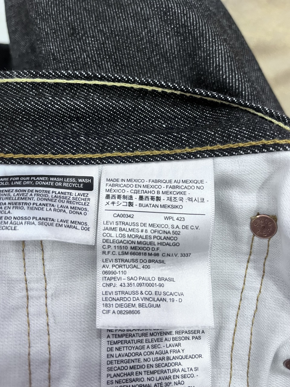 Levi's 501 Made in Mexico W34 L34